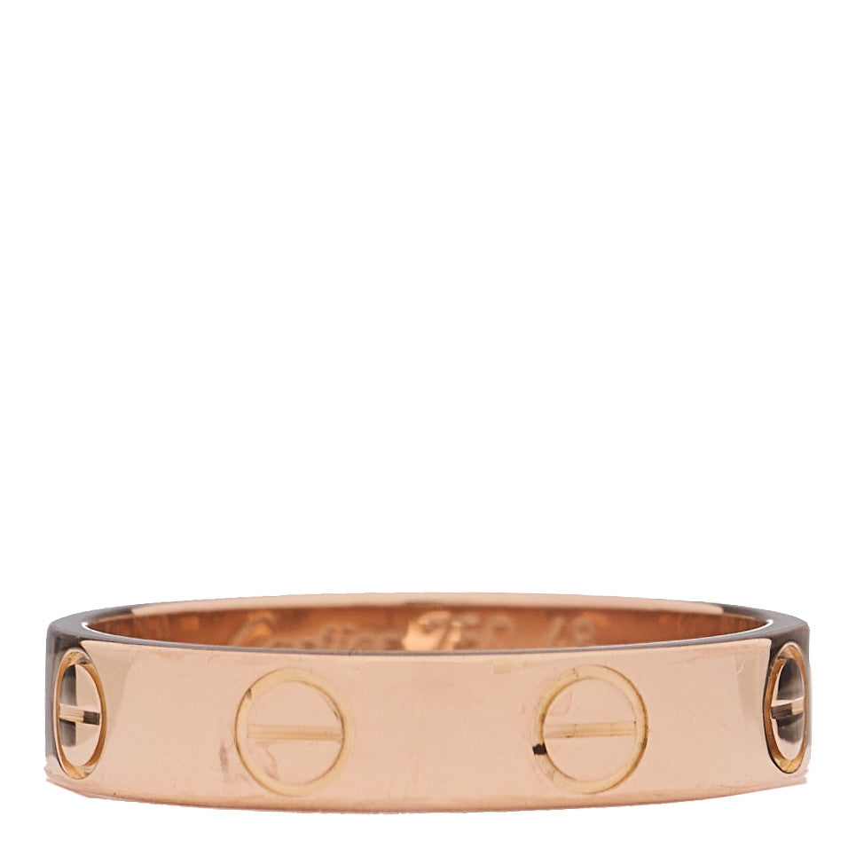 Cartier 18K Pink Gold 3.5mm LOVE Wedding Band Ring 48 4.5 3 of 4