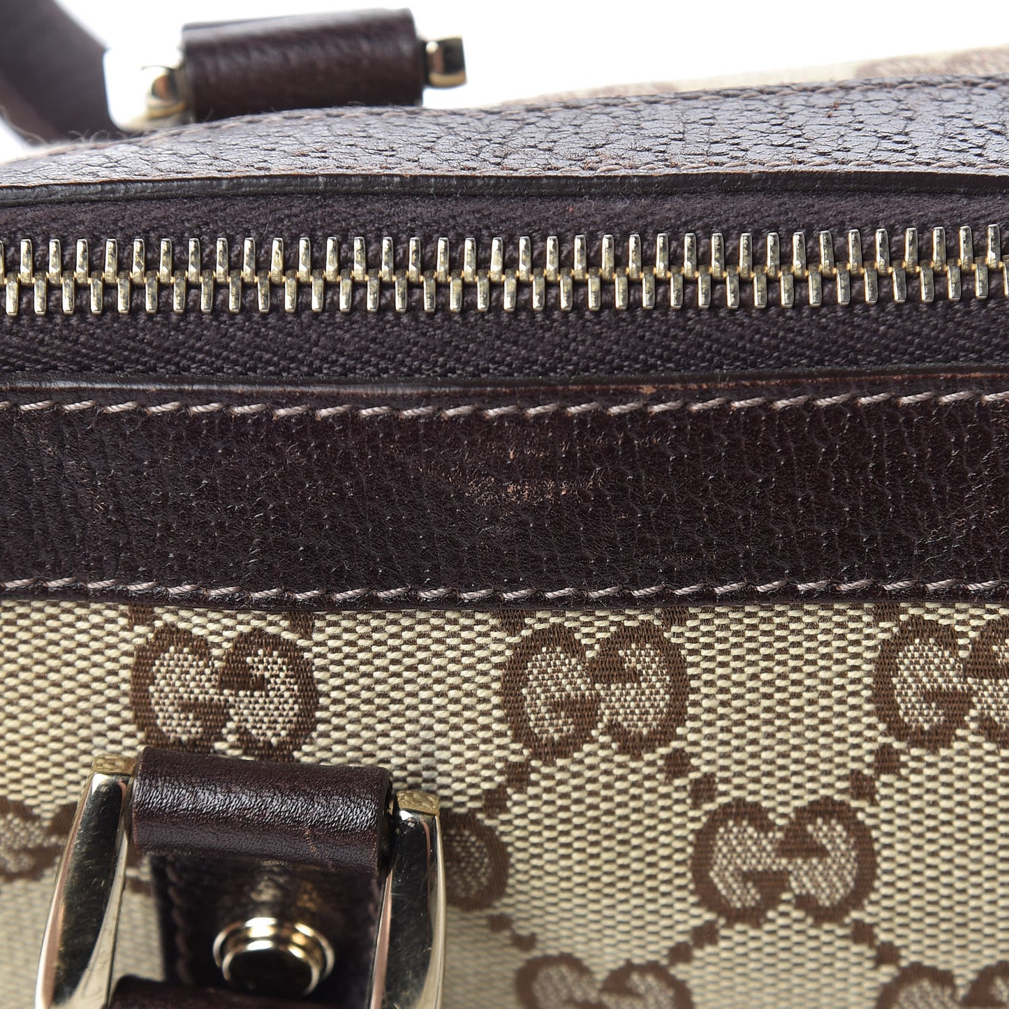 Monogram Medium Abbey Tote Dark Brown
