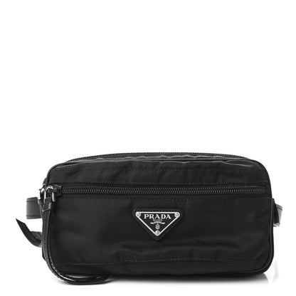 Prada Tessuto Nylon Saffiano Belt Bag Black 1 of 10
