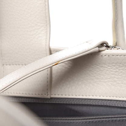 Chanel Calfskin Cerf Executive Shopper Tote White 11 of 18