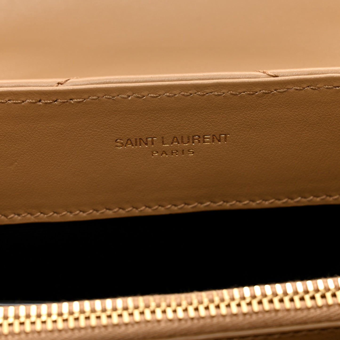 Calfskin Y Quilted Monogram Small Loulou Chain Satchel Dark Beige