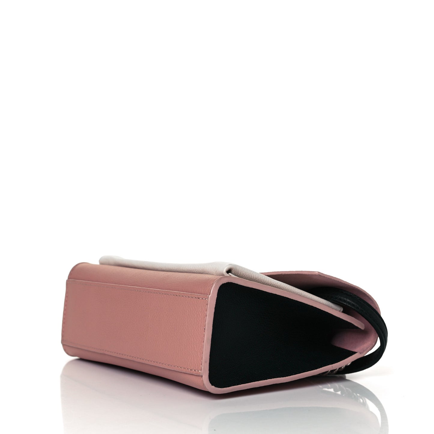 Soft Calfskin My Lockme Chain Bag BB Rose Boudoir Creme