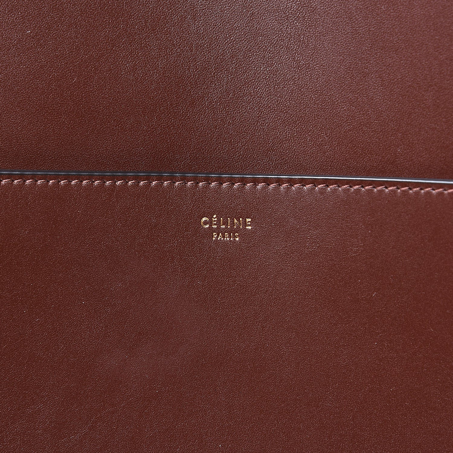 Celine Supersoft Calfskin Sangle Bucket Bag Burgundy 6 of 14
