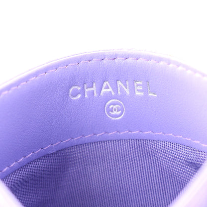Chanel Caviar Quilted Incognito Card Holder Purple 6 of 9