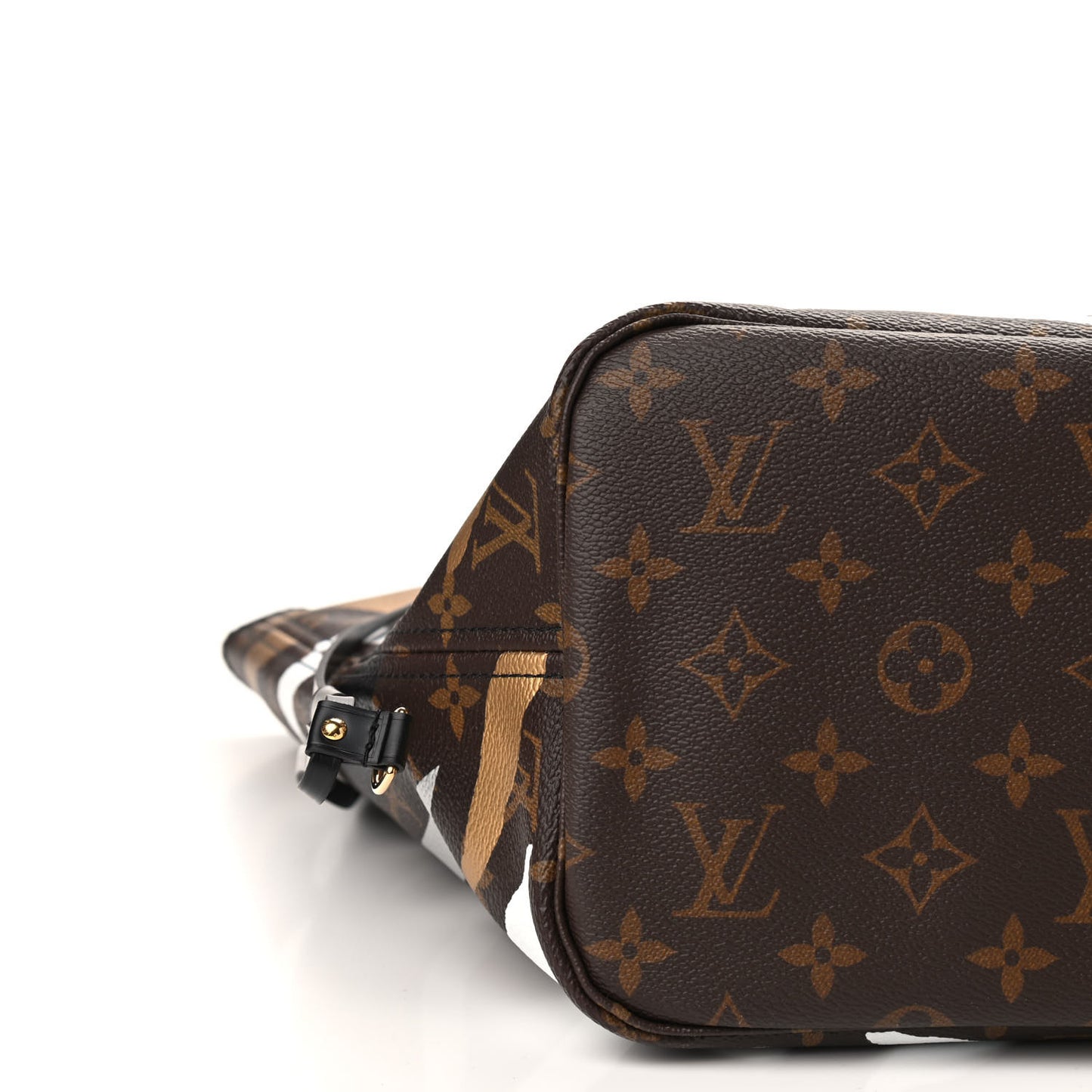 X LOL Monogram Neverfull MM Gold Silver