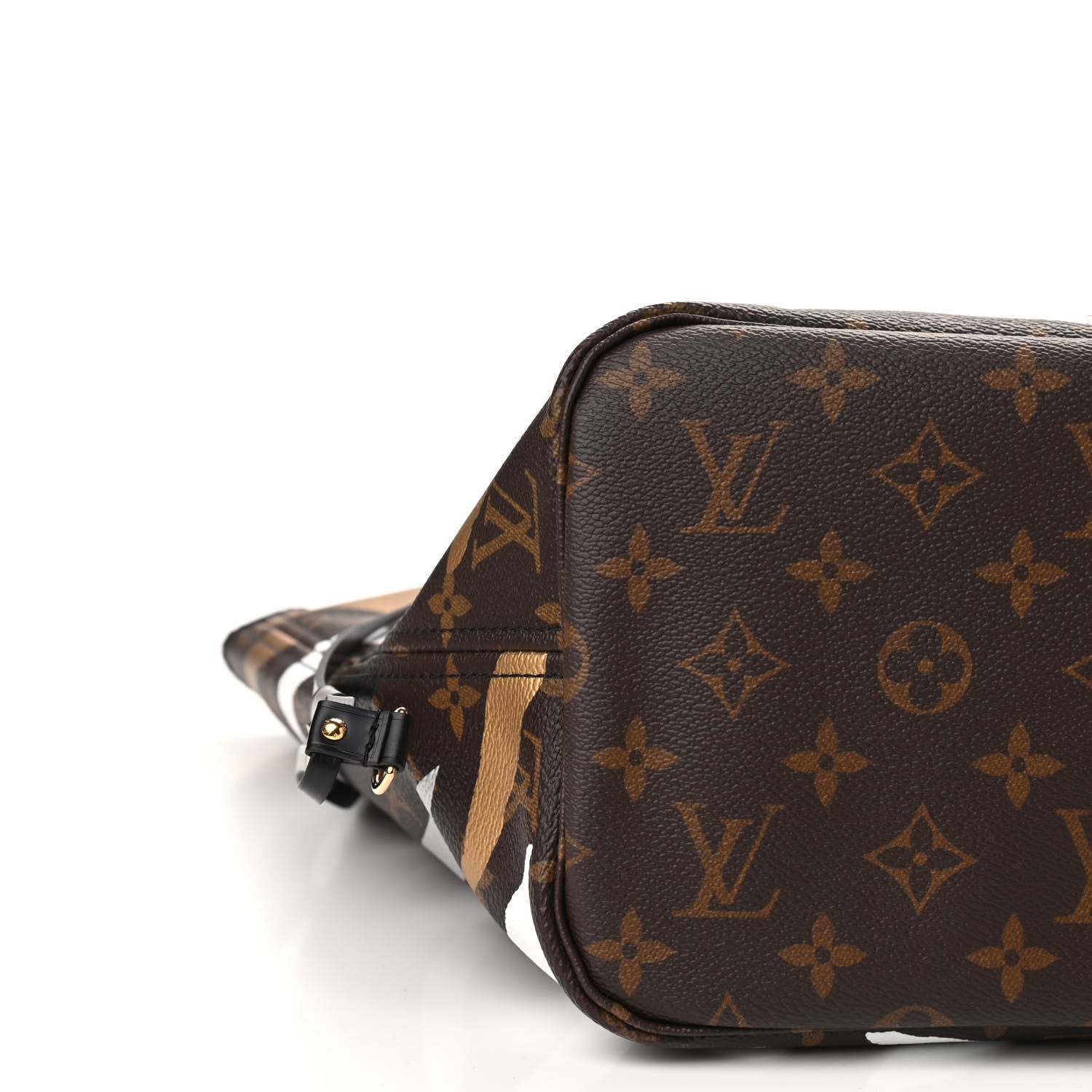 Louis Vuitton X LOL Monogram Neverfull MM Gold Silver 8 of 9