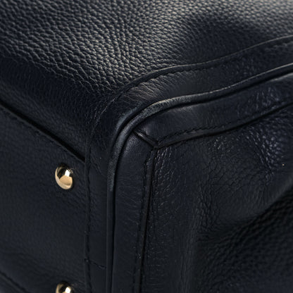 Gucci Pebbled Calfskin Medium Bella Tote Navy 10 of 12