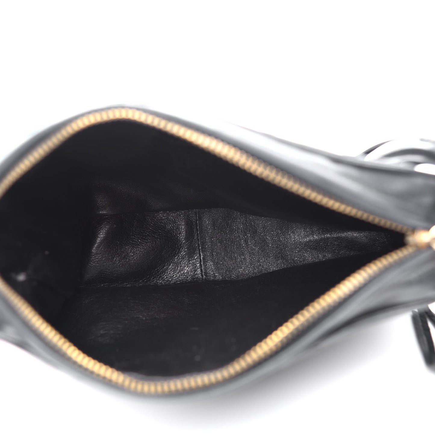 Lambskin Quilted CC Tassel Camera Case Black