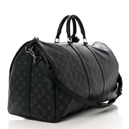 Louis Vuitton Monogram Eclipse Keepall Bandouliere 55 3 of 10