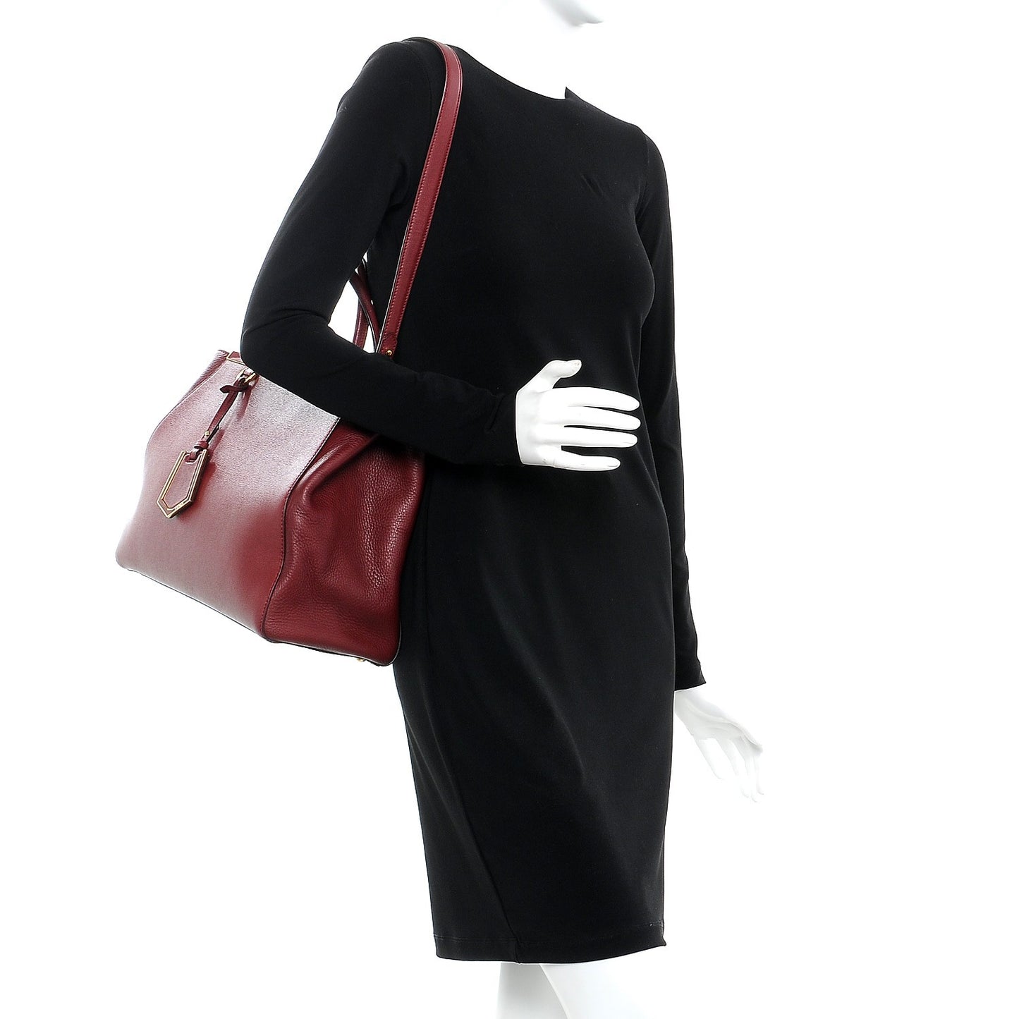 Vitello Elite Regular 2Jours Tote Rosso Scuro Ciliegia