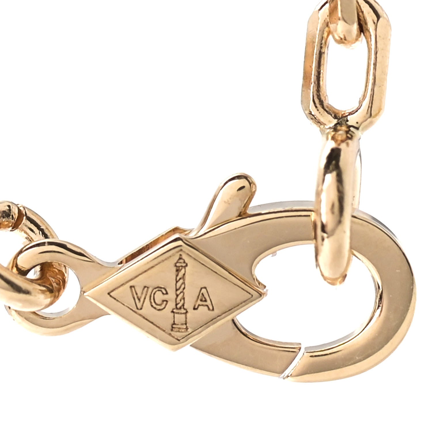 Van Cleef & Arpels 18K Yellow Gold 5 Motifs Guilloche Vintage Alhambra Bracelet 4 of 7