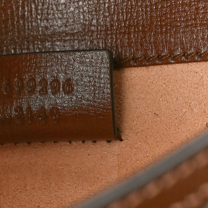 Gucci GG Supreme Monogram Mini Horsebit 1955 Shoulder Bag Beige Brown Sugar 7 of 9