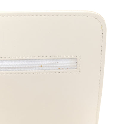 Chanel Caviar Quilted Boy Wallet On Chain WOC White 12 of 14