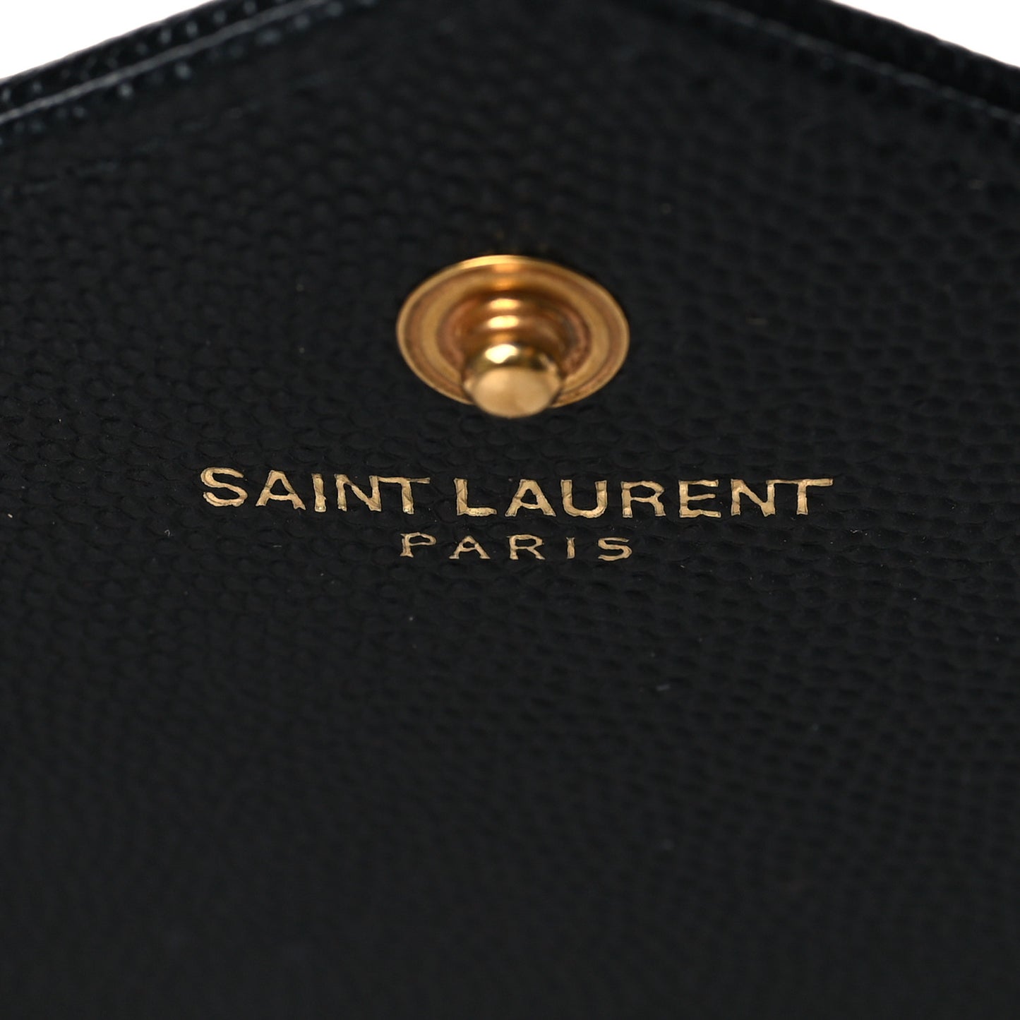 Grain De Poudre Matelasse Chevron Monogram Chain Wallet Black