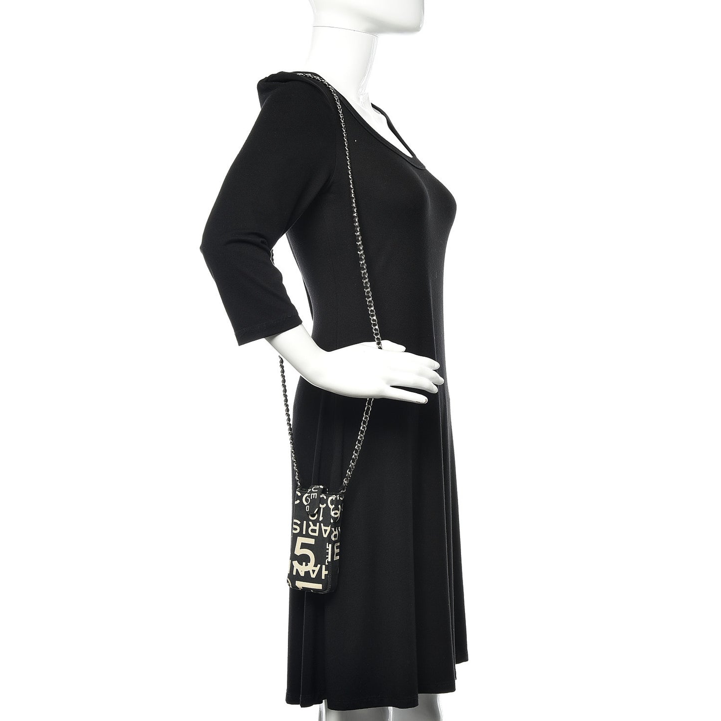 Canvas 31 Rue Cambon Phone Holder Black