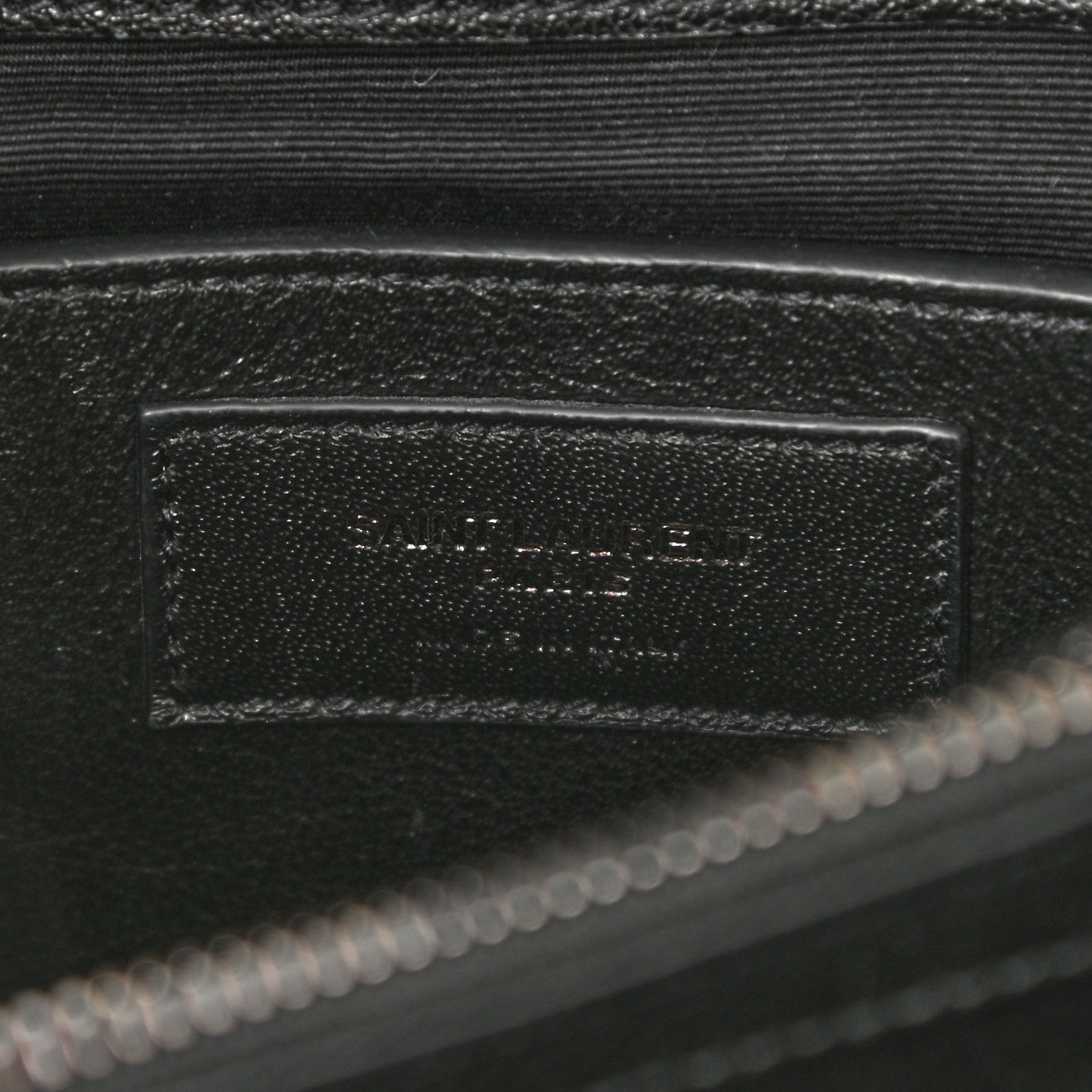 Saint Laurent Sheepskin Matelasse Chevron Monogram Medium College Bag Black 7 of 9