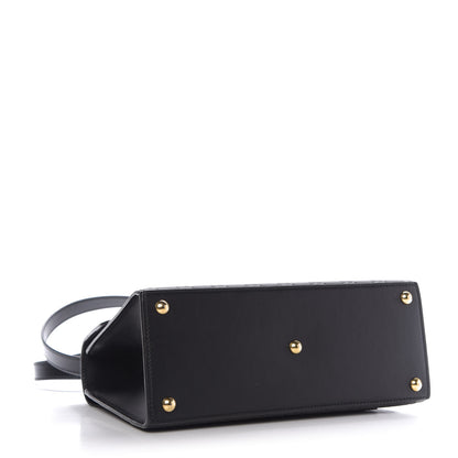 Gucci Guccissima Signature Small Padlock Top Handle Bag Black 4 of 9