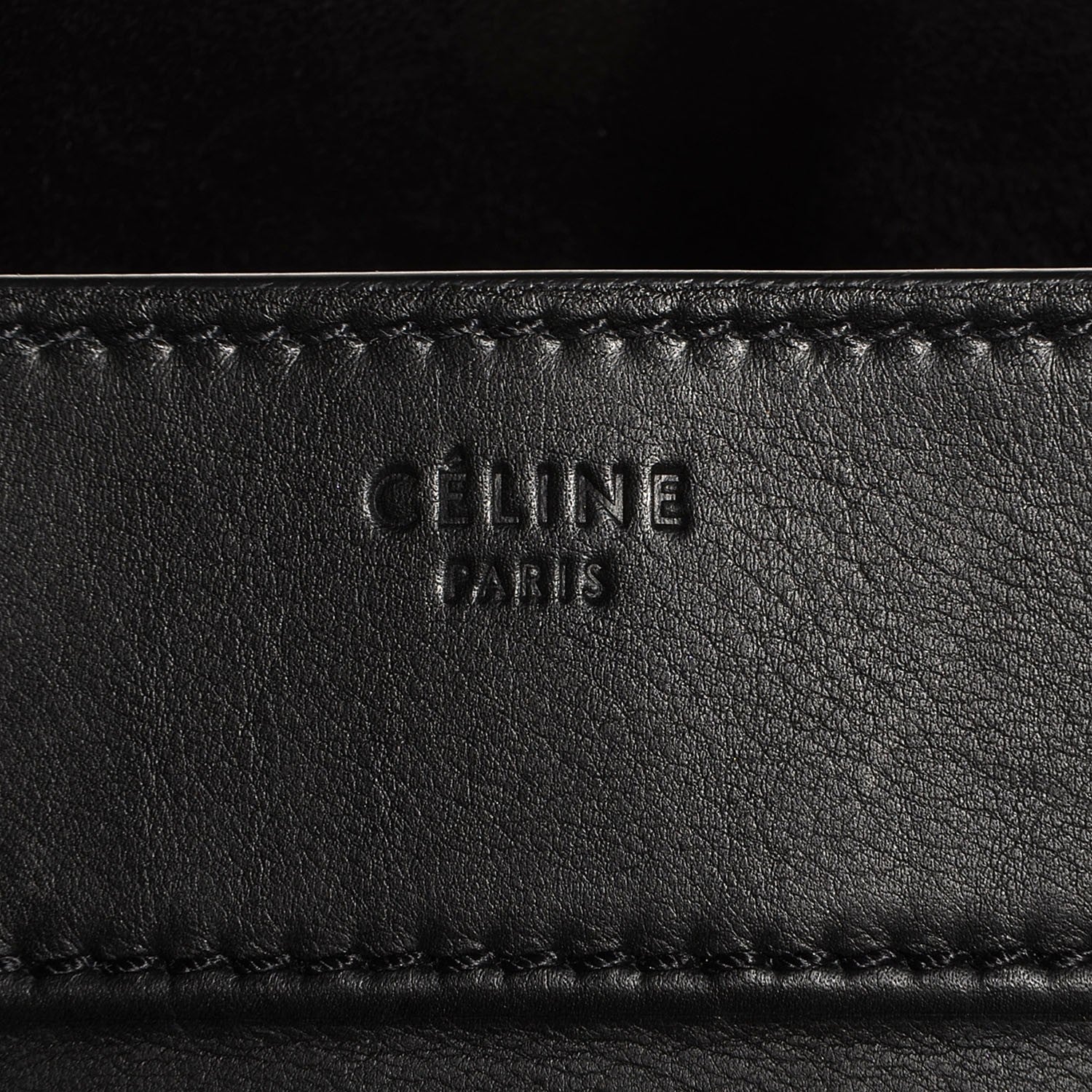 Celine Supple Calfskin Medium Phantom Luggage Black 9 of 9