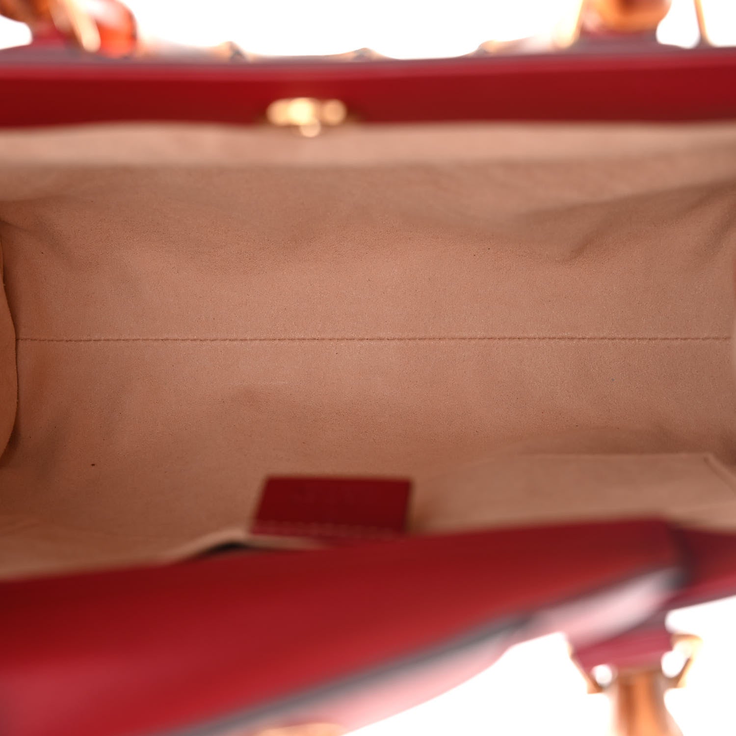 Gucci Wonka Grain Calfskin Small Diana Tote Bag Dark Red Orange Fluo 5 of 12