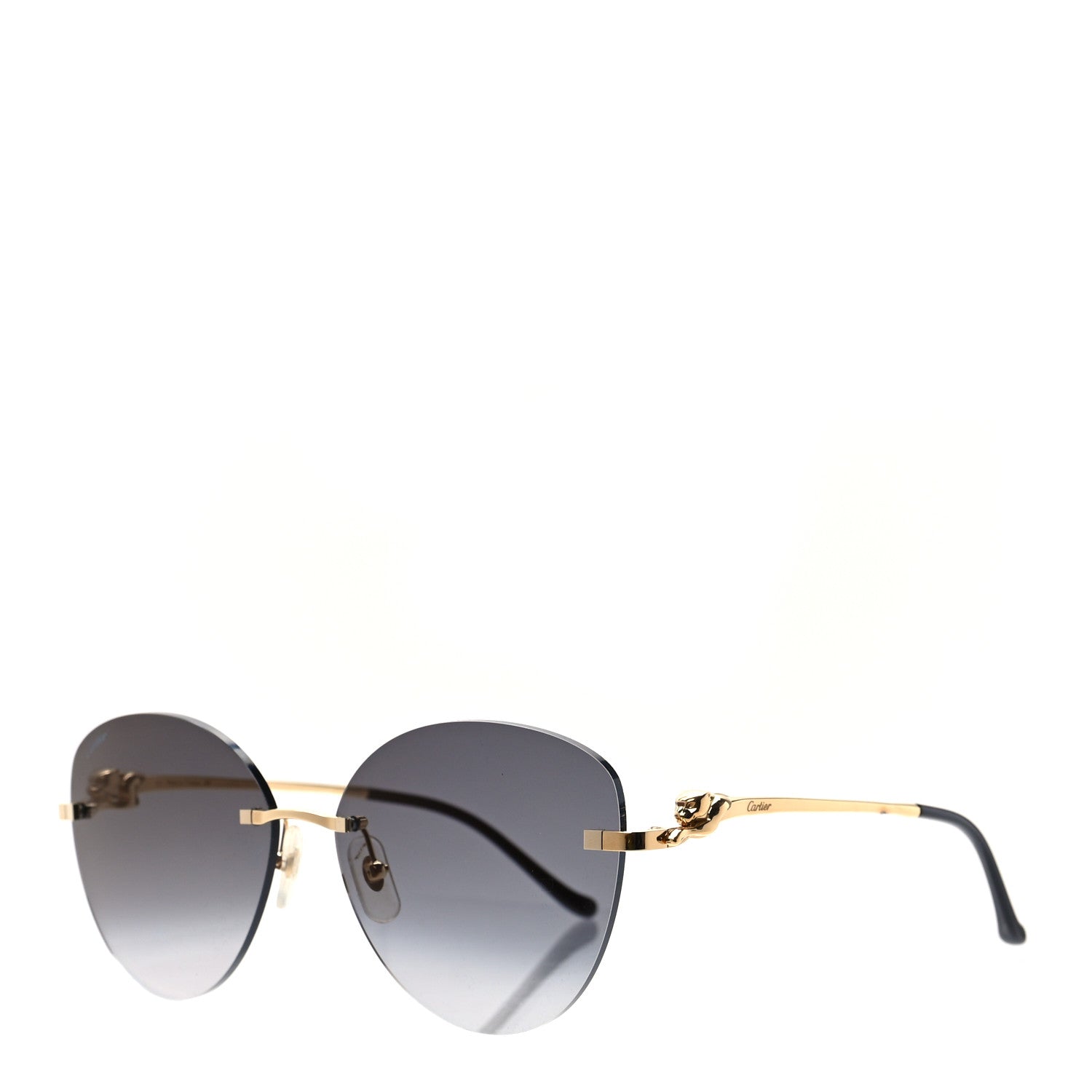 Cartier Metal Panthere A58F44K1 Sunglasses Gold Black 1 of 6