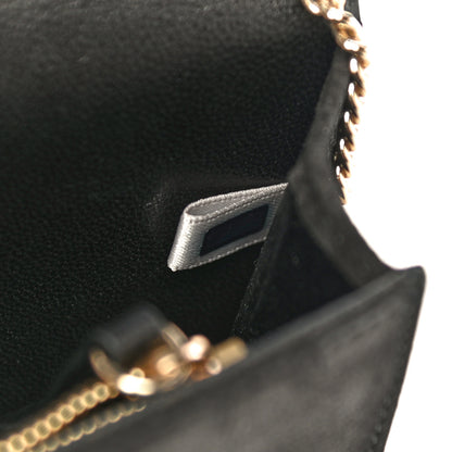 Jimmy Choo Patent Suede Fie Clutch Black 6 of 14