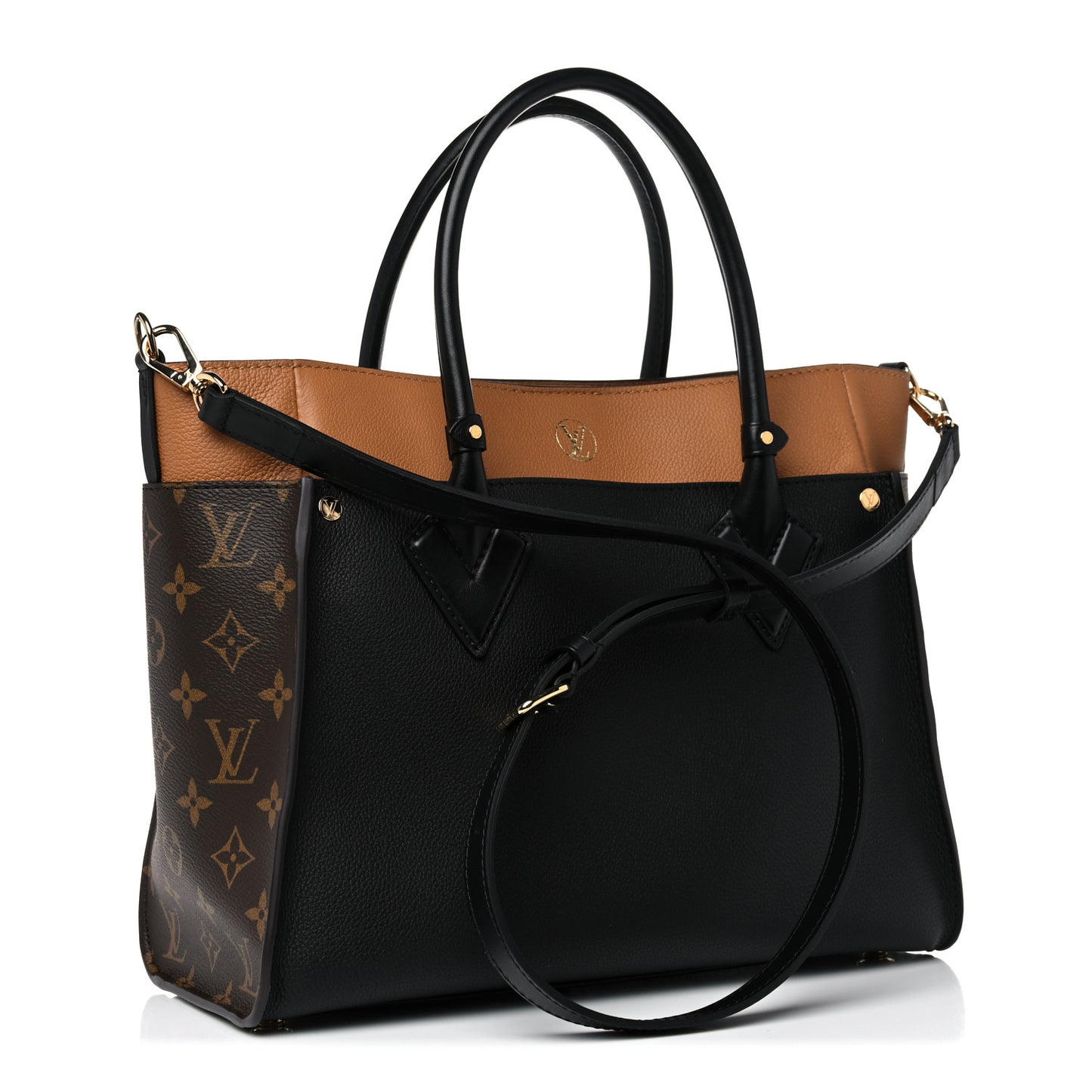 Calfskin Monogram On My Side Black