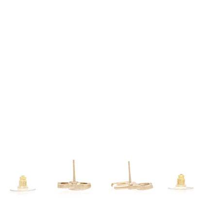 Chanel Crystal CC No 5 Earrings Gold 3 of 5