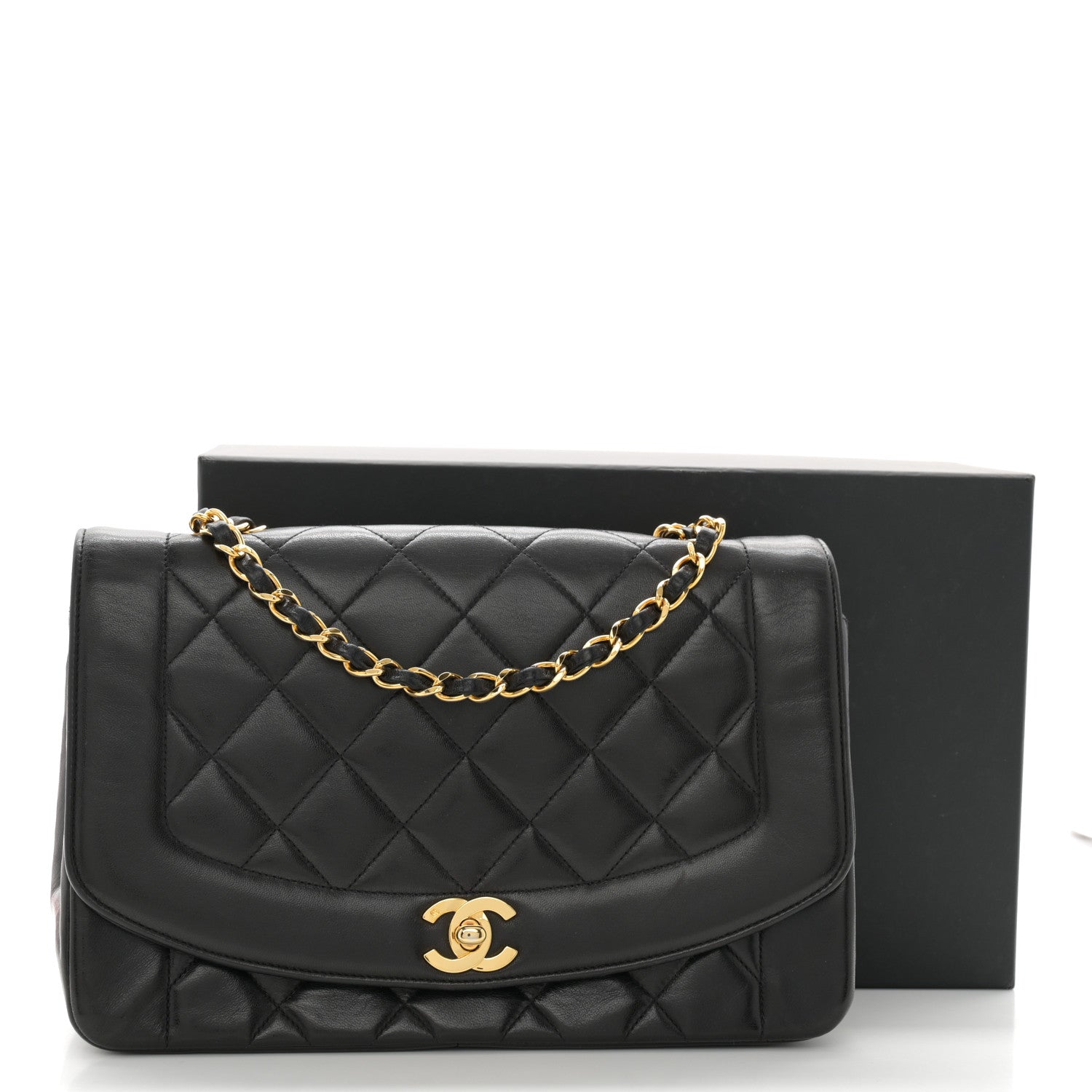 Chanel Lambskin Quilted Medium Single Flap Black 11 of 11
