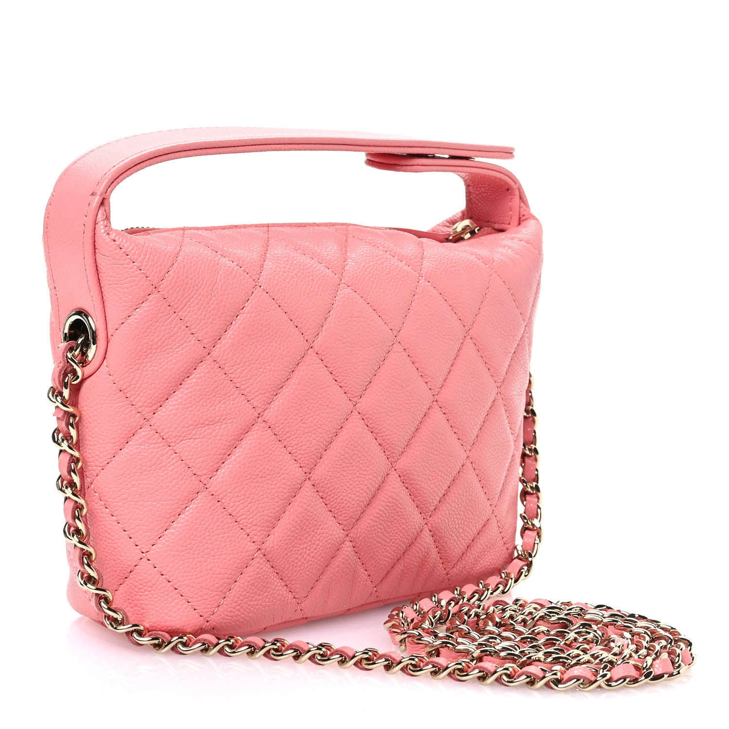 Chanel Caviar Quilted Hobo Pink 3 of 11