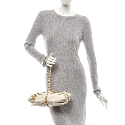 Chanel Calfskin Quilted Baluchon White 2 of 8