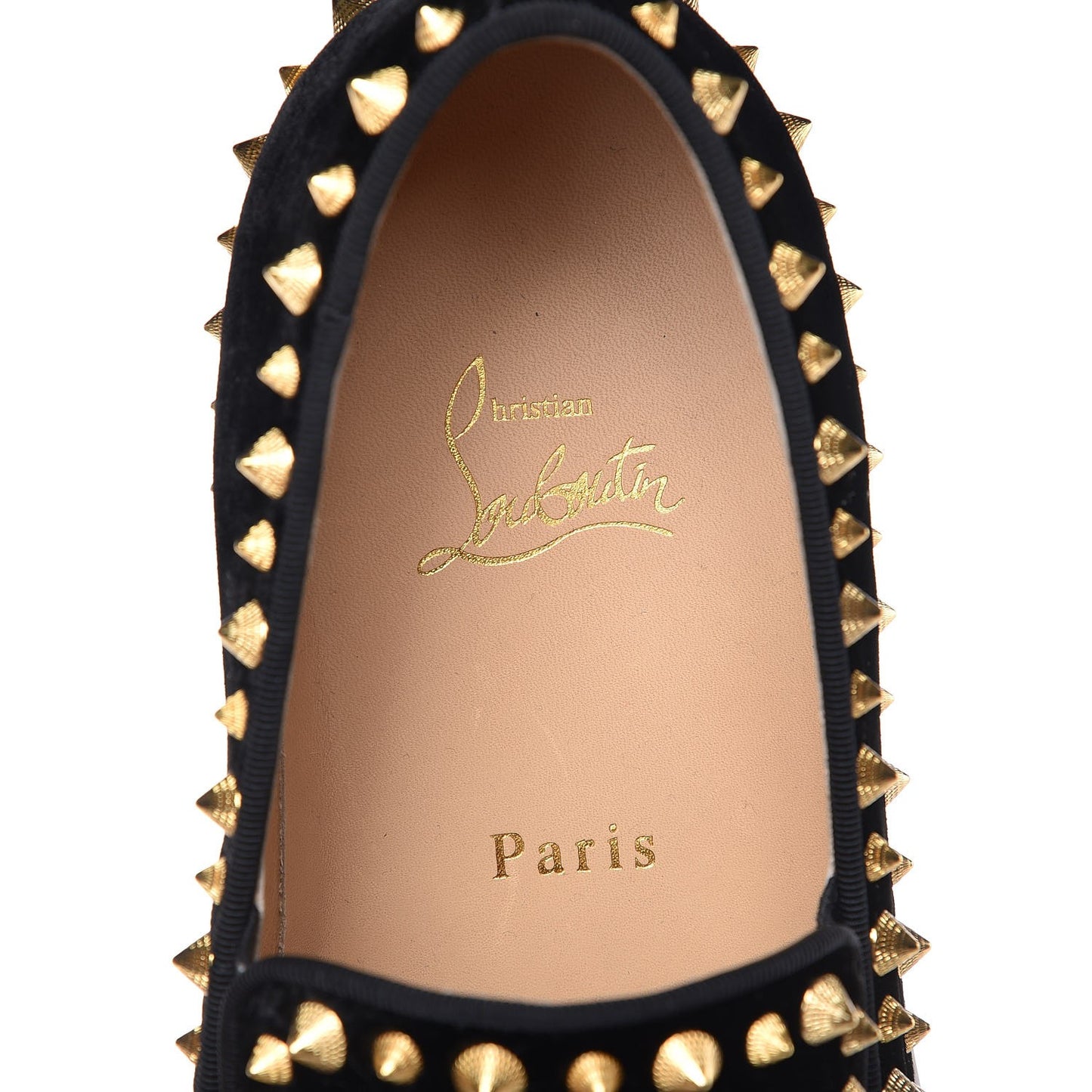 Mens Velvet Spikes Pik Boat Sneakers 41 Black