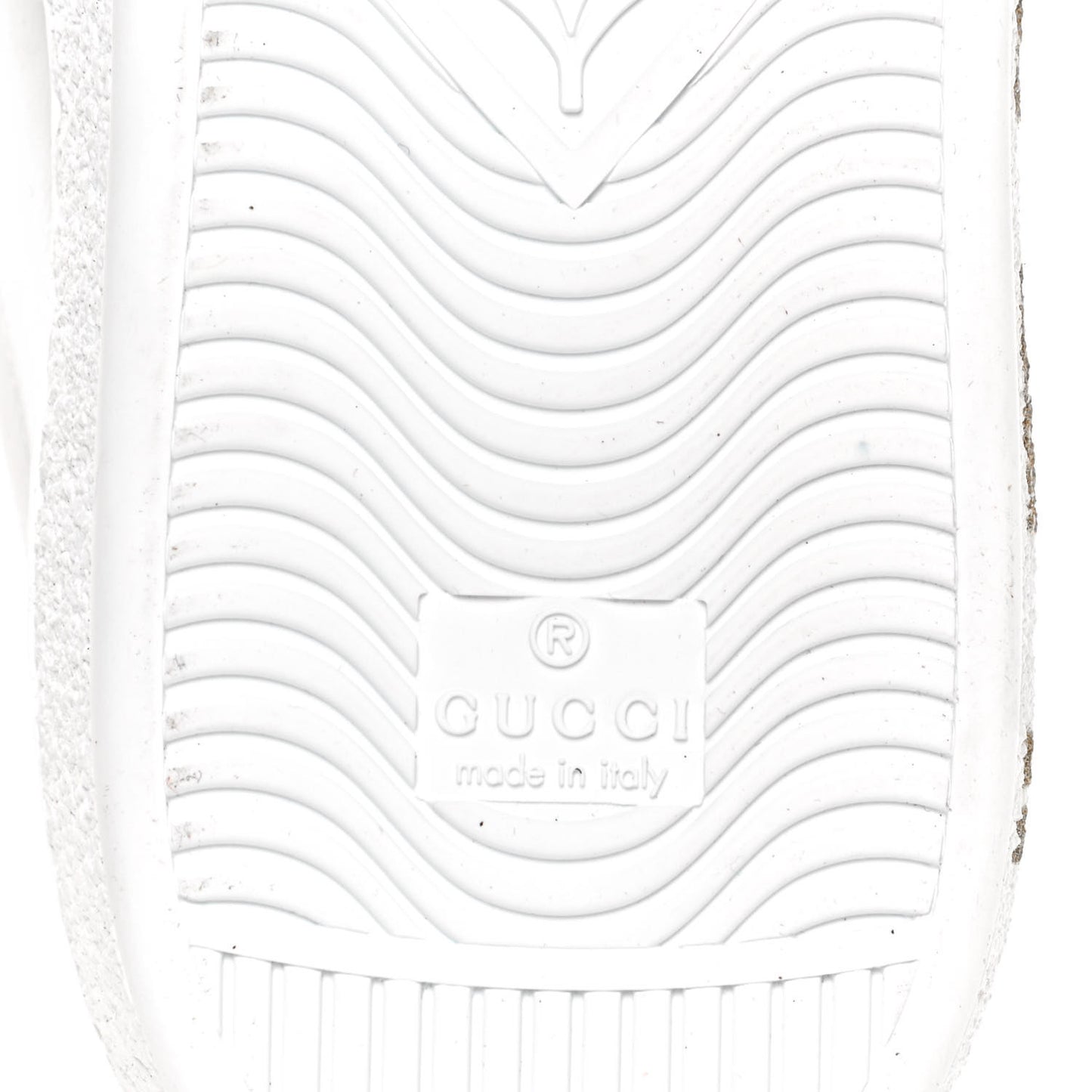 X SEGA Calfskin Ayers Mens Web Guccy Ace Sneakers 10 White