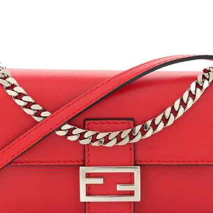 Fendi Shiny Nappa Micro Baguette Rosso 8 of 12