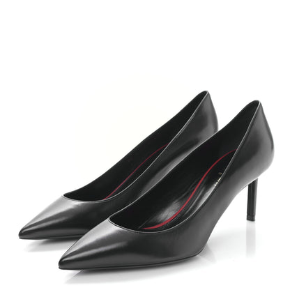 Saint Laurent Calfskin Anja 85 Pumps 37 Black 3 of 9
