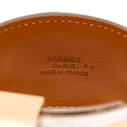 Hermes Matte Niloticus Crocodile Himalaya Collier De Chien CDC Bracelet T1 Blanc 4 of 6