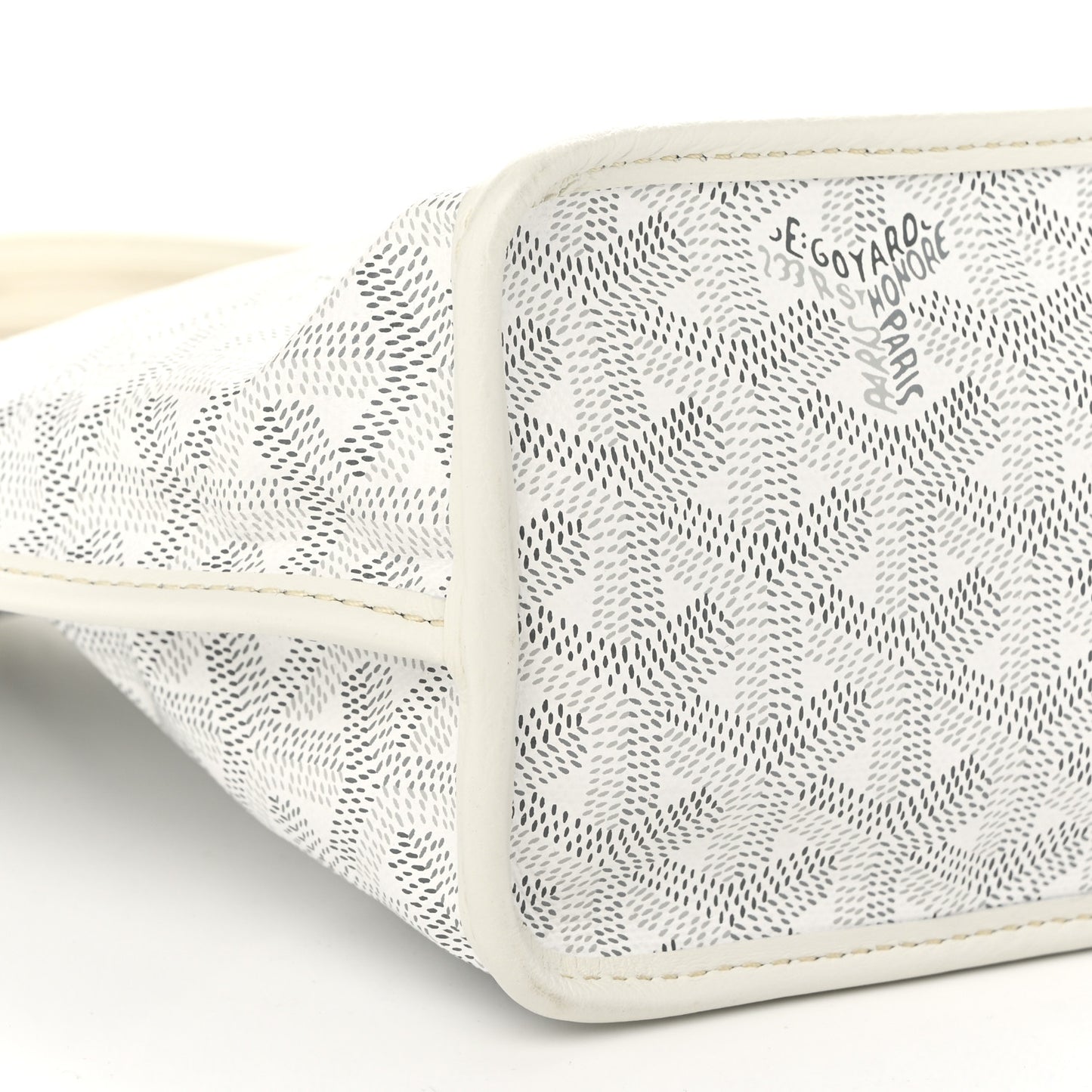 Goyardine Reversible Mini Anjou White