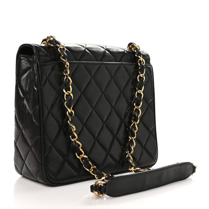 Chanel Lambskin Quilted Medium Square Flap Bag Black 3 of 13