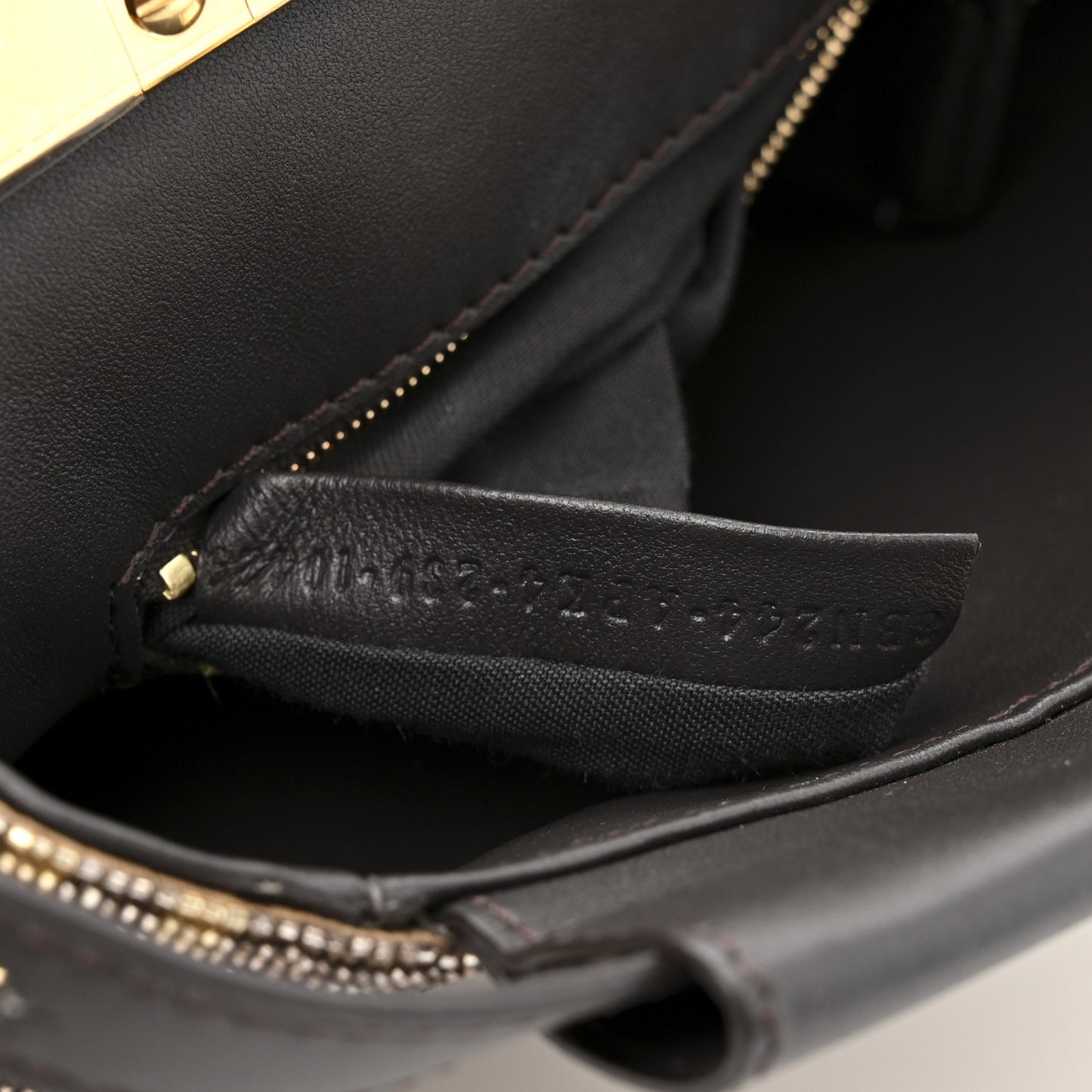 Vitello King Beaded Zucca Mini Peekaboo Iconic Satchel Mogano Panna Ebano