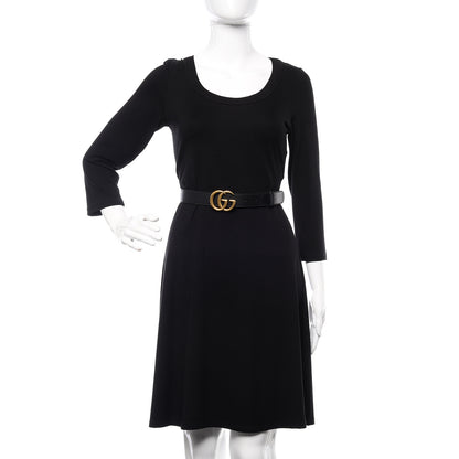 Gucci Calfskin Double G 30mm Belt 80 32 Black 2 of 7