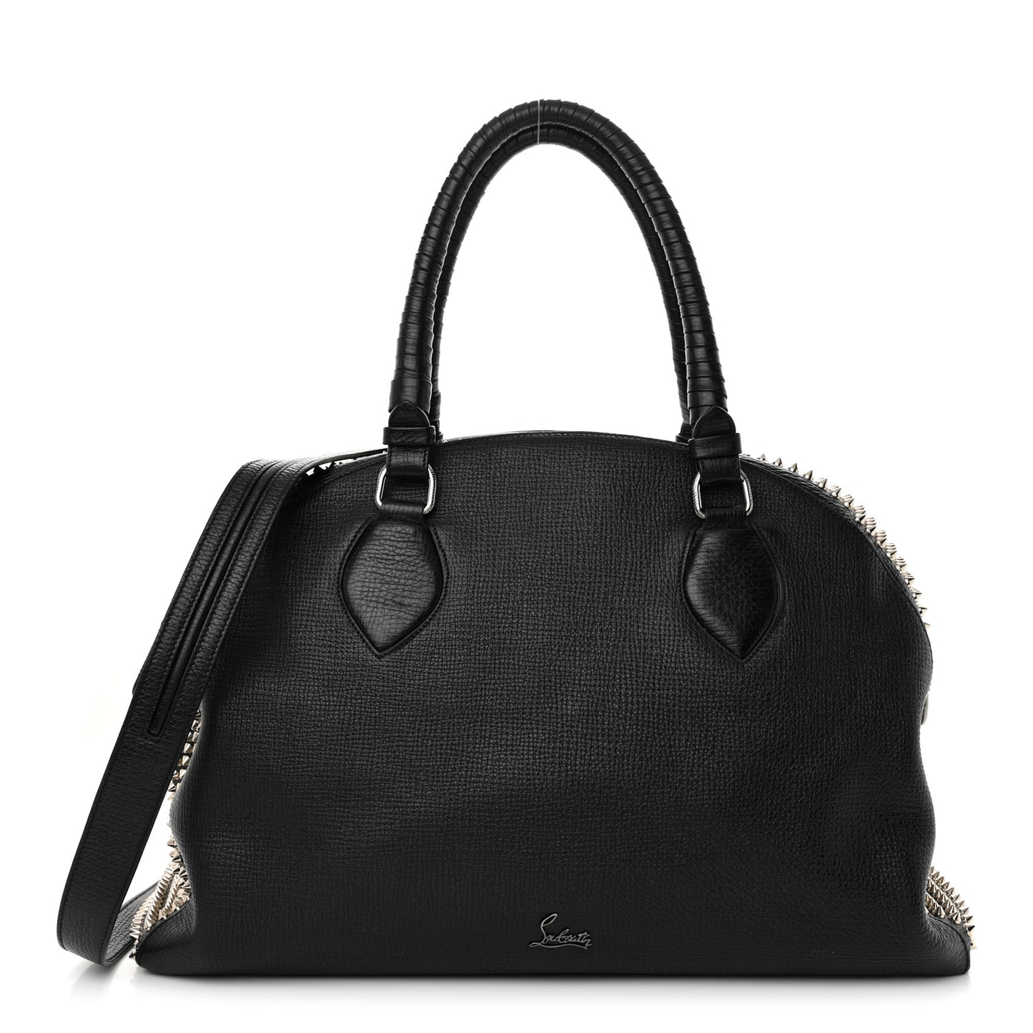 Calfskin Panettone Spiked Large Ranch Black