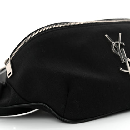 Saint Laurent Canvas Monogram Belt Bag Black 9 of 10