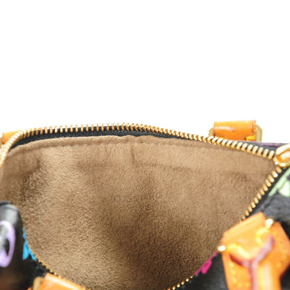 Louis Vuitton Monogram Multicolor Mini Sac HL Speedy Black 6 of 7