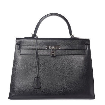 Hermes Epsom Kelly Sellier 35 Black 1 of 11