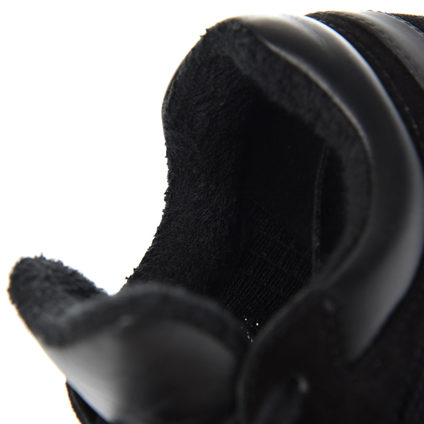 Fabric Calfskin Suede CC Sneakers 37.5 Black