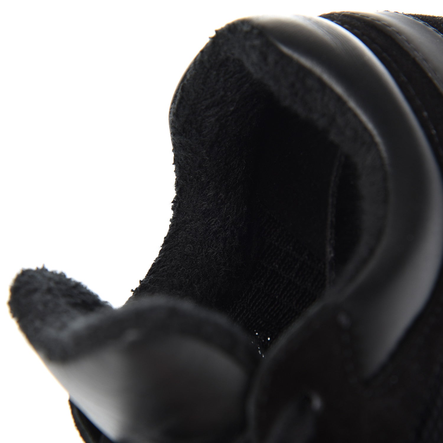 Chanel Fabric Calfskin Suede CC Sneakers 37.5 Black 9 of 16