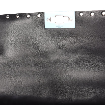 Valentino Garavani Metallic Nappa Medium Rockstud Spike Shoulder Bag Silver 7 of 11