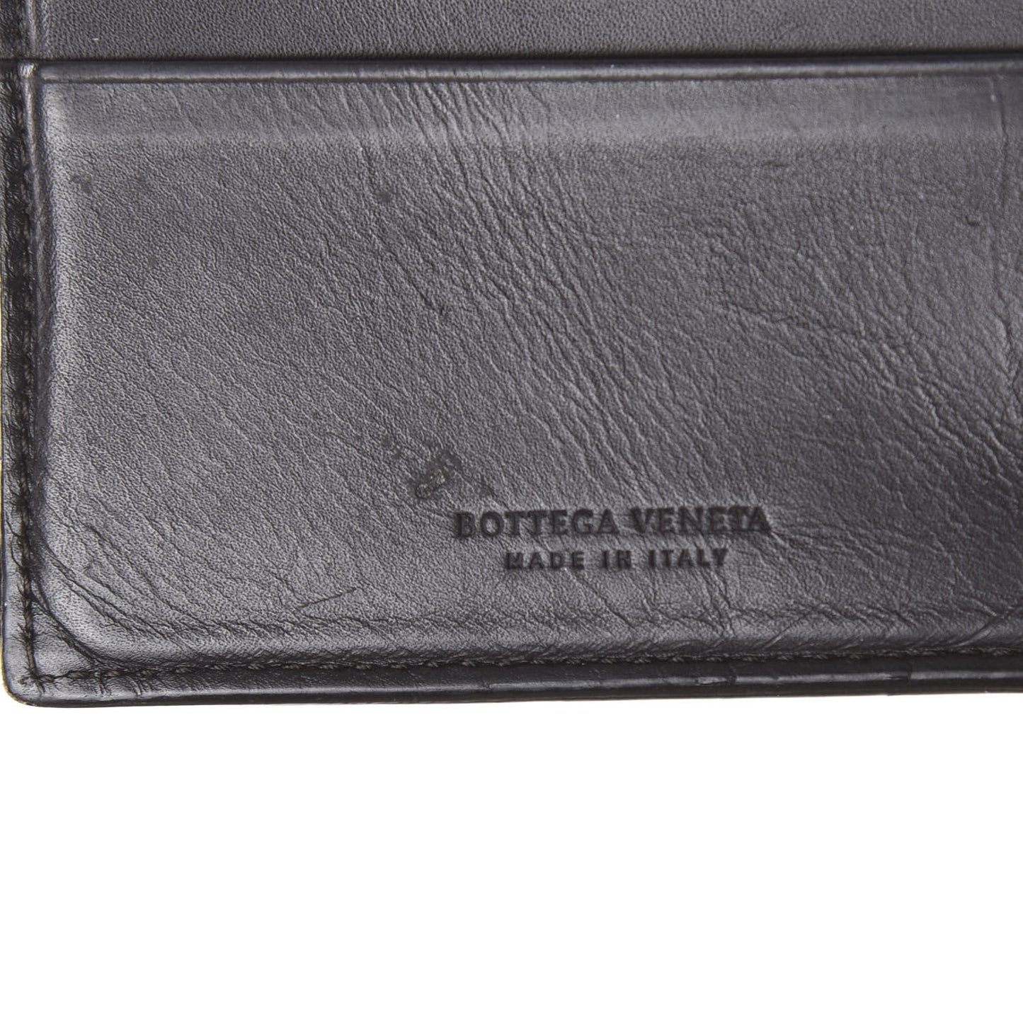Nappa Intrecciato Bi-Fold Wallet Ebano