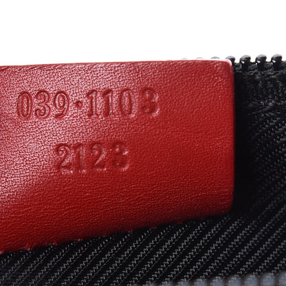Gucci Monogram Boat Pochette Black Red 9 of 10