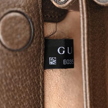 Gucci GG Supreme Monogram Textured Dollar Calfskin Web Mini Ophidia Chain Shoulder Bag Beige Ebony New Acero 8 of 12