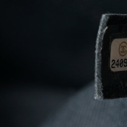 Chanel Crumpled Grained Calfskin Zip and Carry Shopping Tote Navy 7 of 11